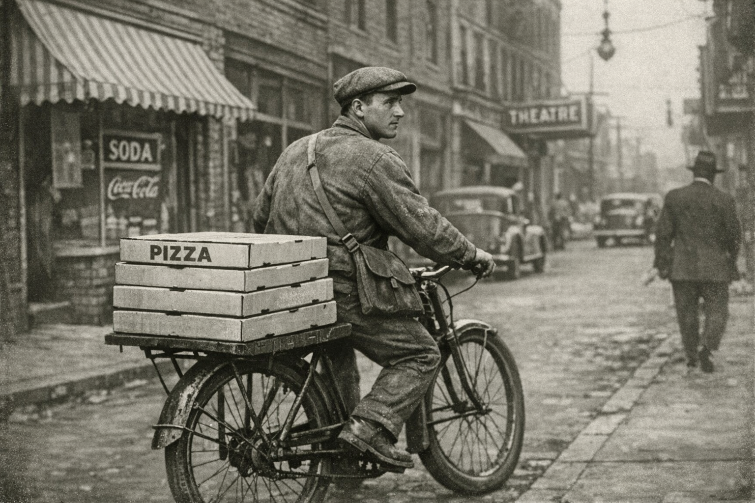 Vintage bicycle delivery