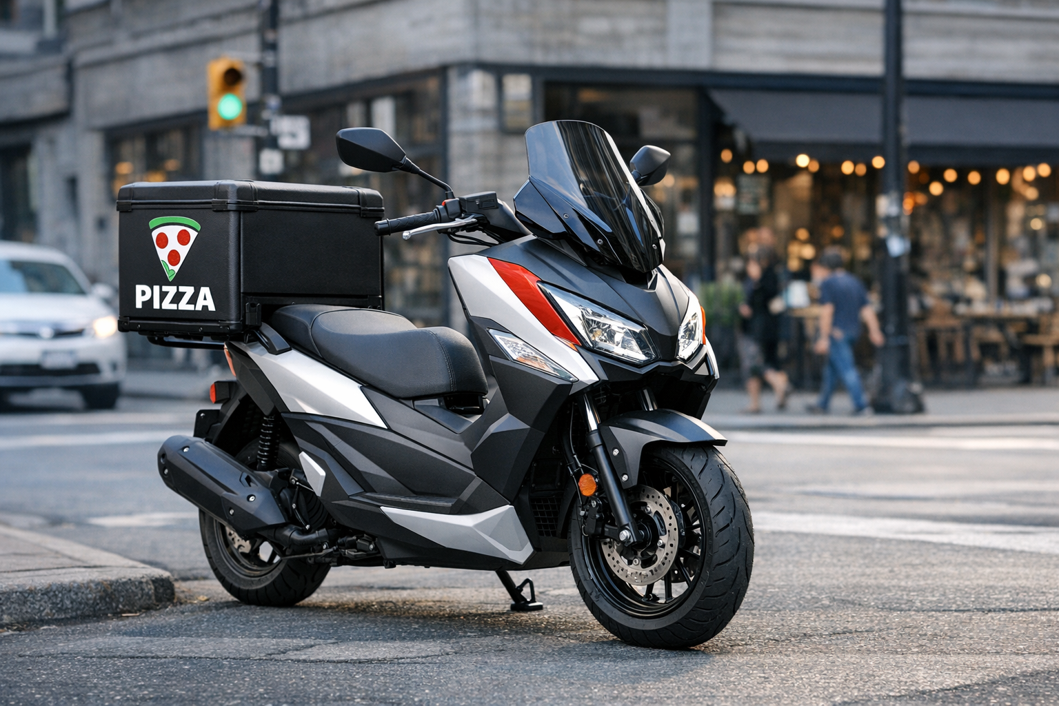 Modern delivery scooter